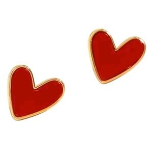 ROVOG Fashions Red Heart Stud Earrings (NWT)